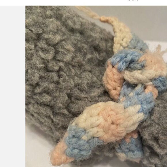 Vtg 1978 Possum Trot Hippopotamus 11” Bean Bag Plush Gillian Bradshaw Smith Gray - Picture 5 of 9